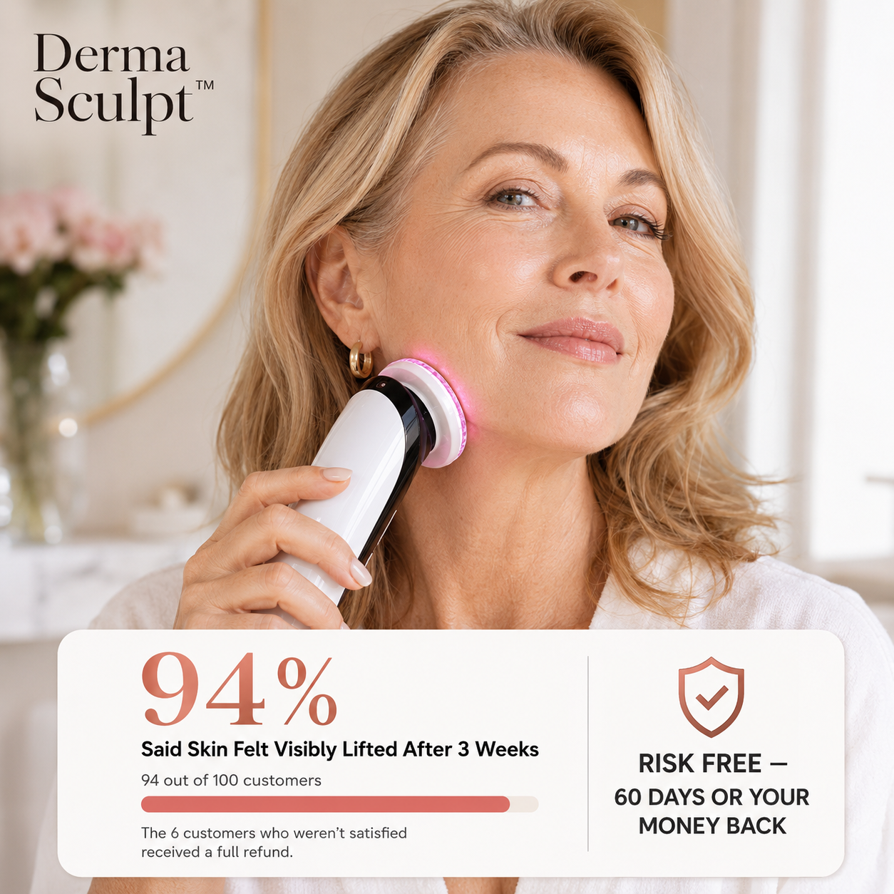 Derma Sculpt Pro 7 - Renewal Kit (Device + Serum + Rose Quartz Roller)